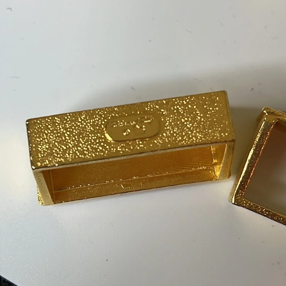 Mike & Ally Set of 6 Square Goldtone Napkin Holders